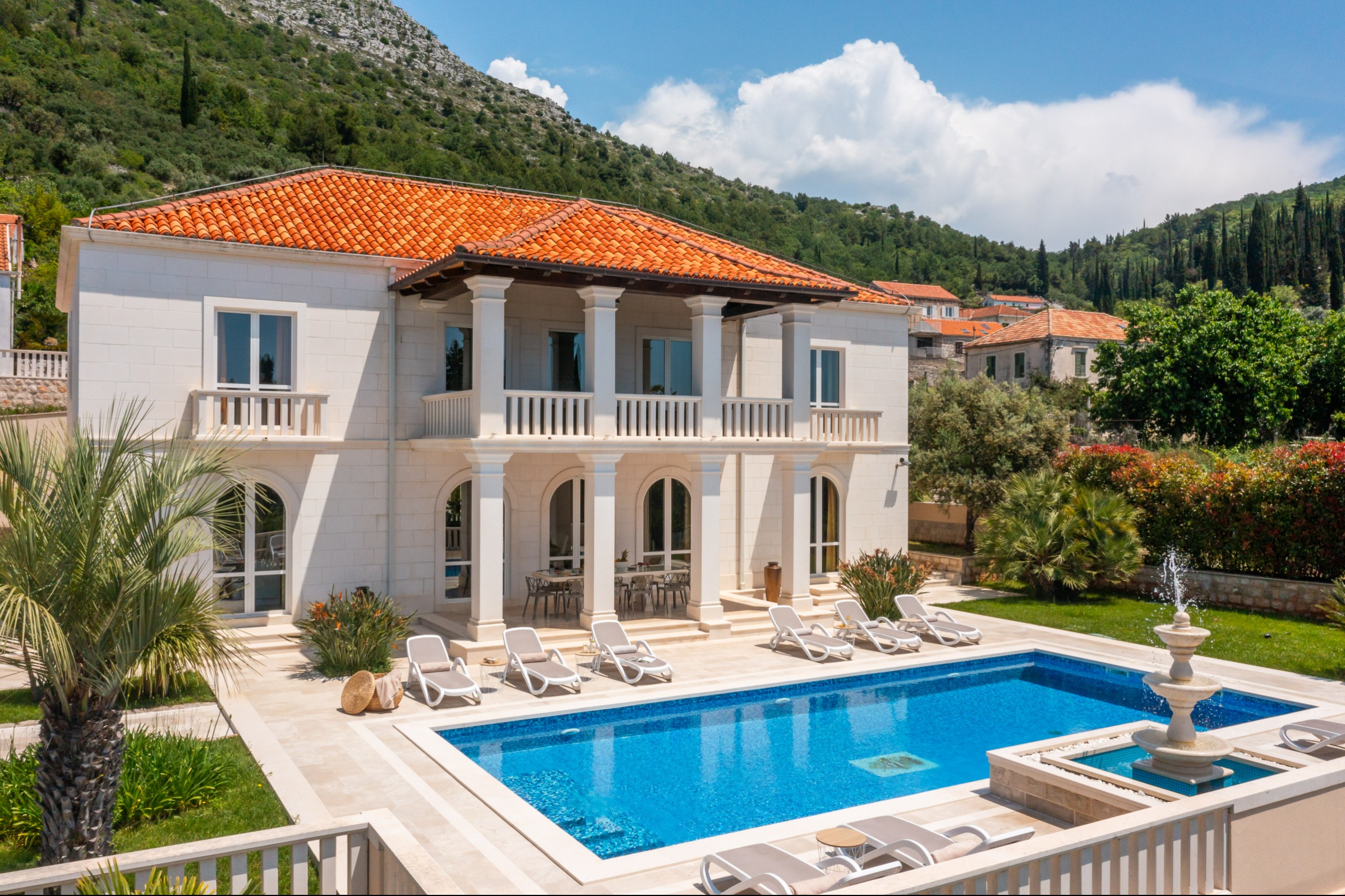 La Villa Dubrovnik — aerial